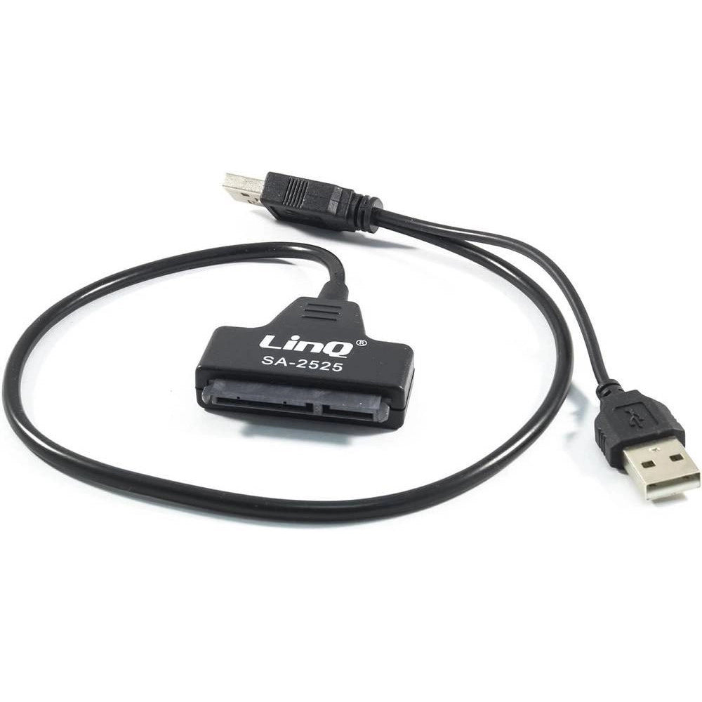 Trade Shop - Adattatore Convertitore Sata Usb 2.0 A Hard Disk Sata 2.5 Velocità 480mbps Sa-2525 -