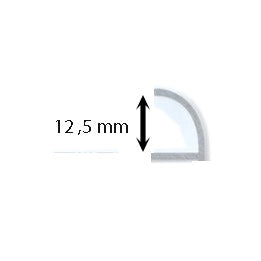 Capsula in acciaio tondo : Modello - 10 MM SATINATO