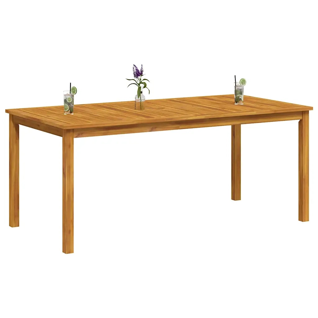 Tavolo da Pranzo da Giardino 180x90x75 cm Legno Massello Acacia 366371