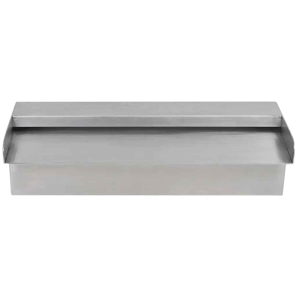 Fontana a Cascata per Giardino Rettangolare Acciaio Inox 30 cm 41665