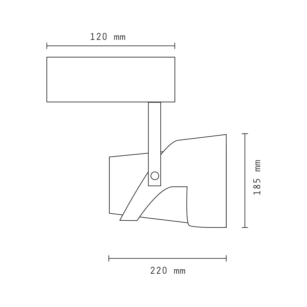 Faretto led da binario 30w bifase COB luce calda 3000k