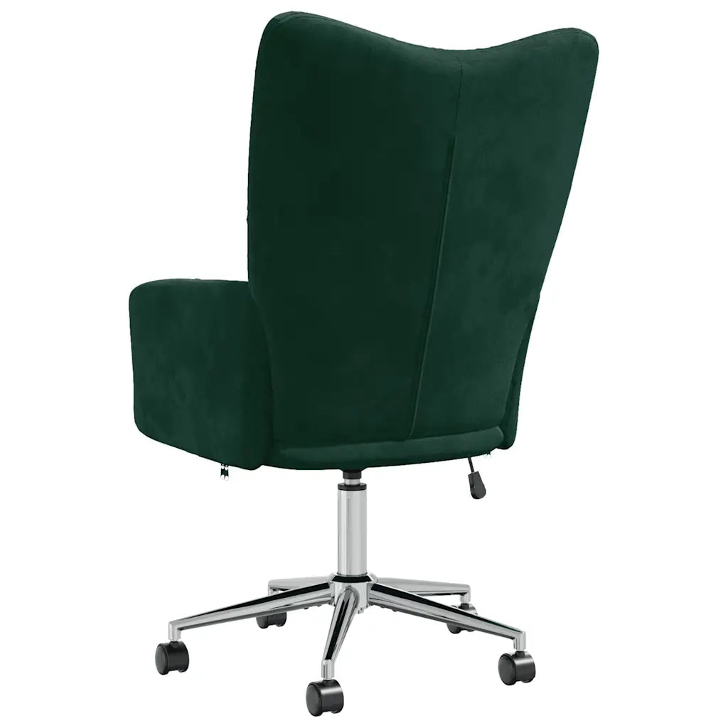 Poltrona Relax | Sedia Relax Verde Scuro in Velluto