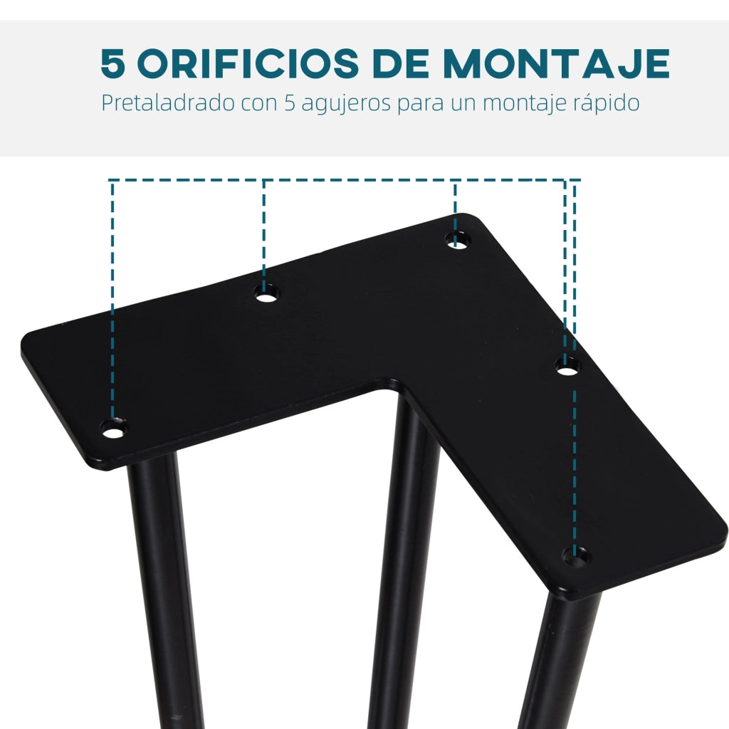 Gambe per Tavolo ¨C Minimal ¨C Nero 12x12x71cm