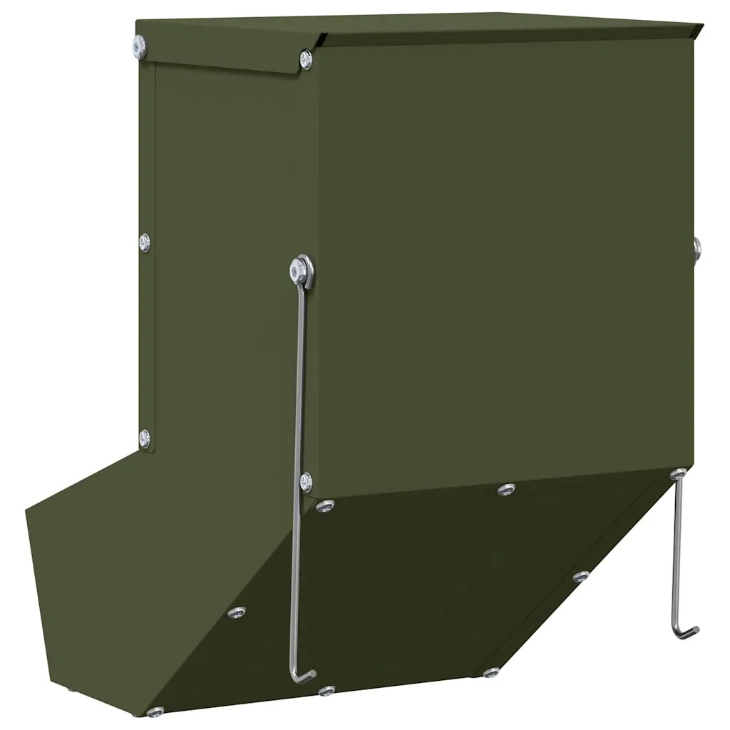 Mangiatore per conigli Verde oliva 17,5 x 26 x 28,5 cm 874601
