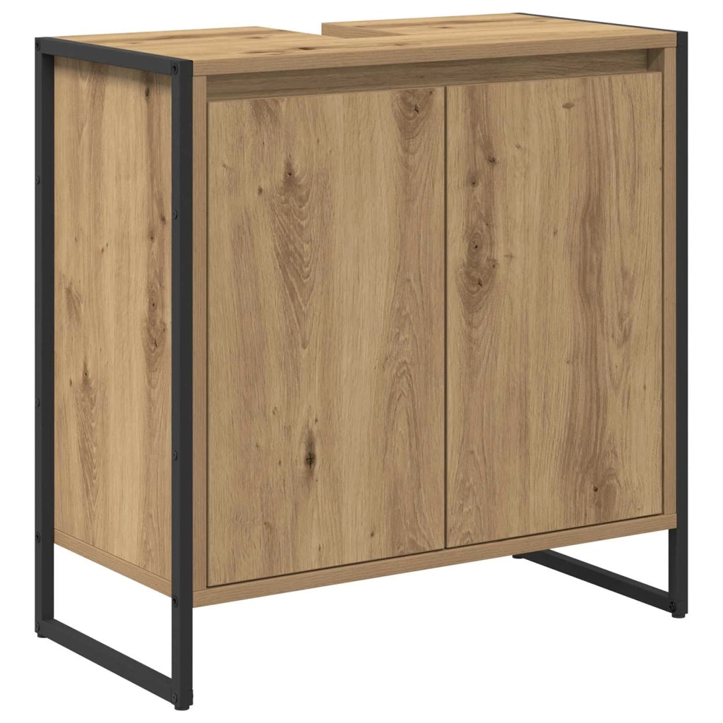 Mobile da Bagno con porta Rovere Artigianale 60 x 30 x 60 cm 886491