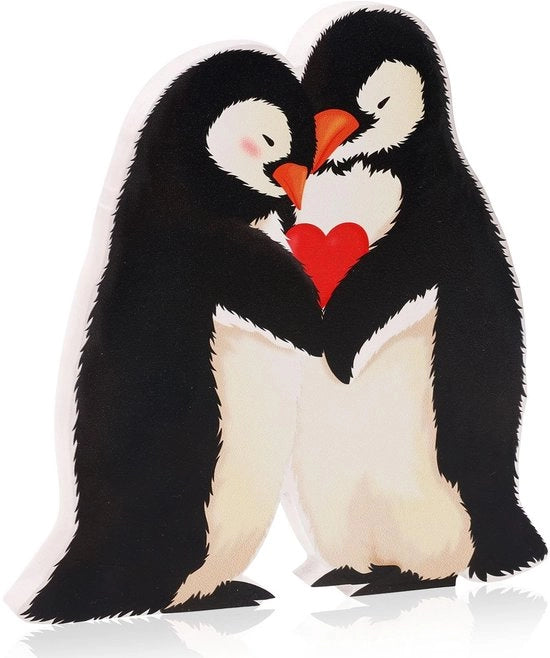 Decorazione in legno di pinguino per regali e feste