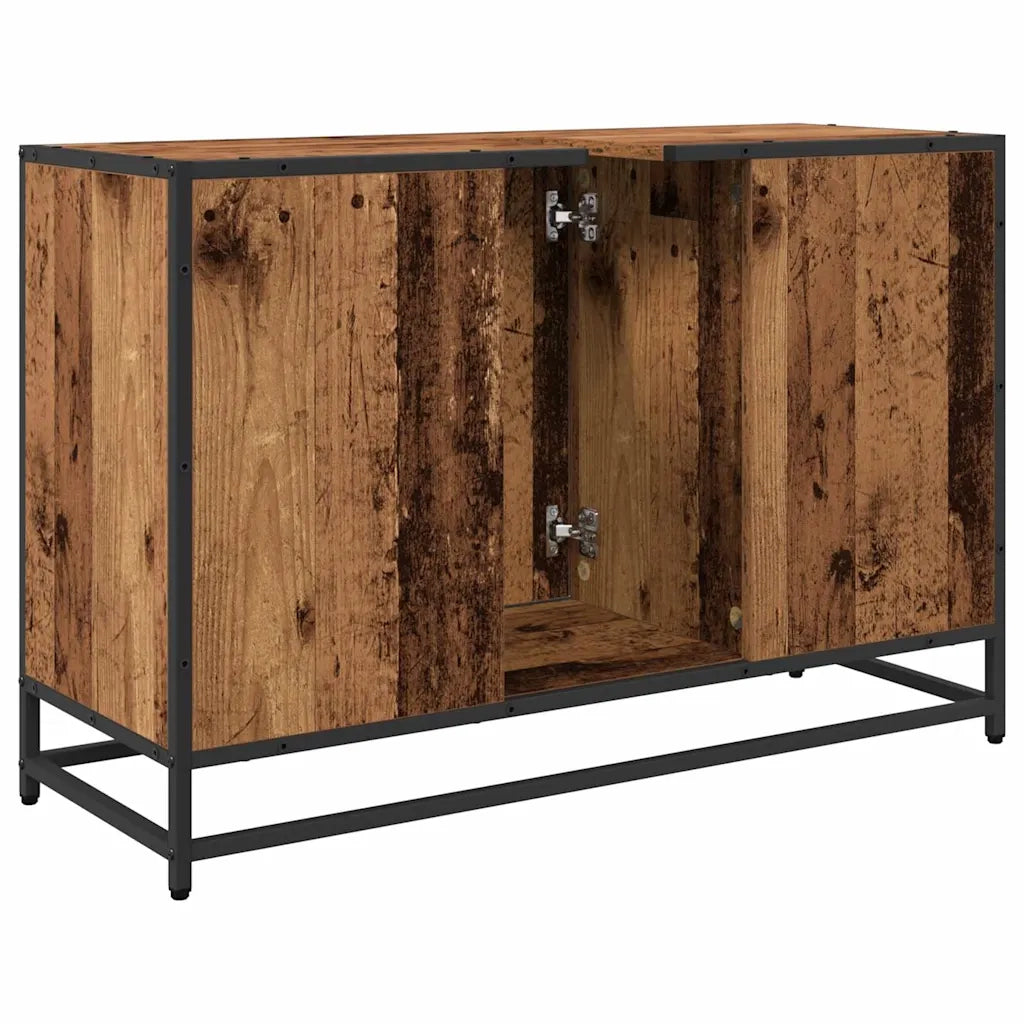Mobile da Bagno Legno vecchio 90 x 33 x 60 cm Legno multistrato 883617