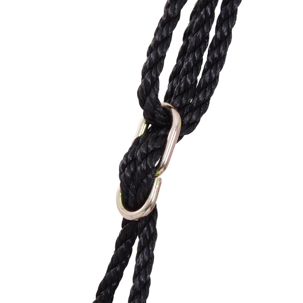 Altalena a Nido da Giardino per Bambini Nero Diametro 60 cm