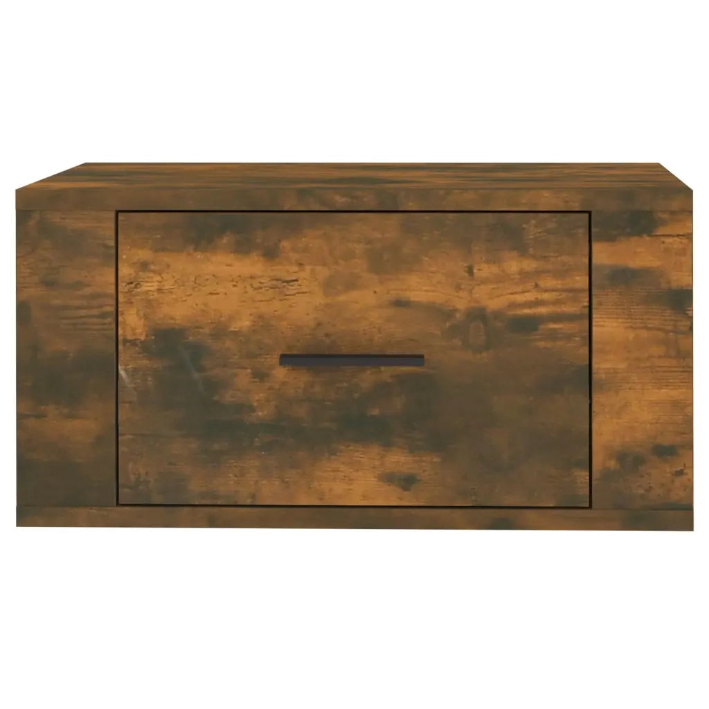 Comodini a Muro 2 pz-Set di 2 Tavolino da notte Rovere Fumo 50x36x25 cm