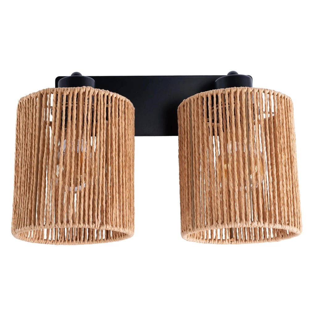 Lampada Da Parete APP1824-2W Nature Black