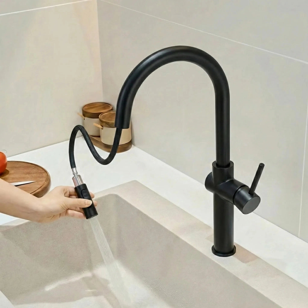 Rubinetto Da Cucina Rea Fresh High Black