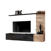 Composizione murale LIPA – Mobile TV, scaffale e pannello murale