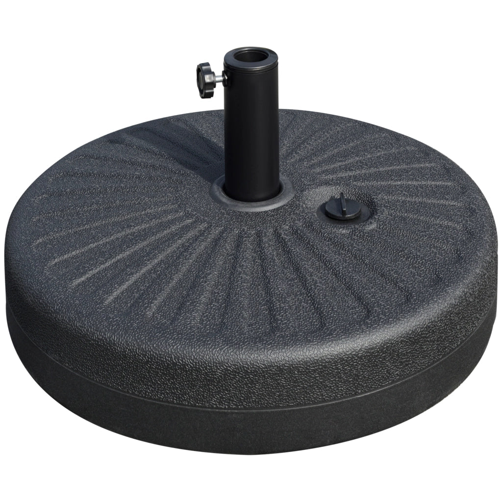 Base per Parasole Rotonda ¨C Minimal ¨C Nero 51x51x30.5 cm