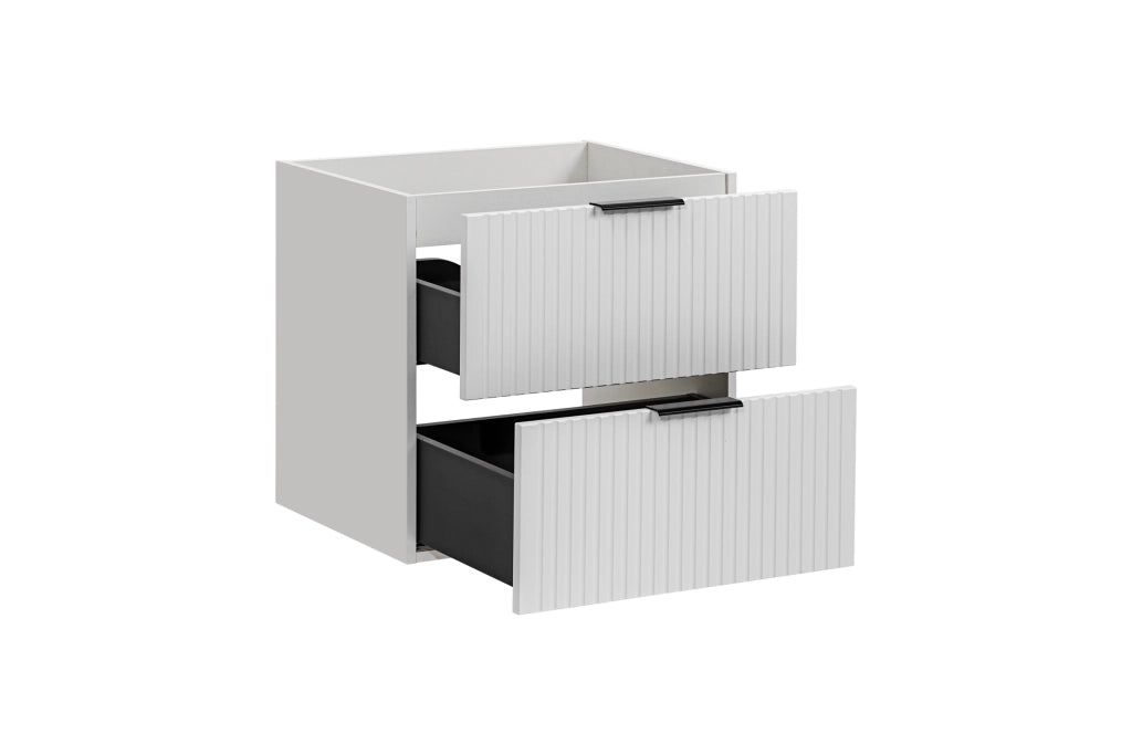 Mobile sottolavabo 60 cm 2 cassetti Adel White 60 x 57 x 46 cm