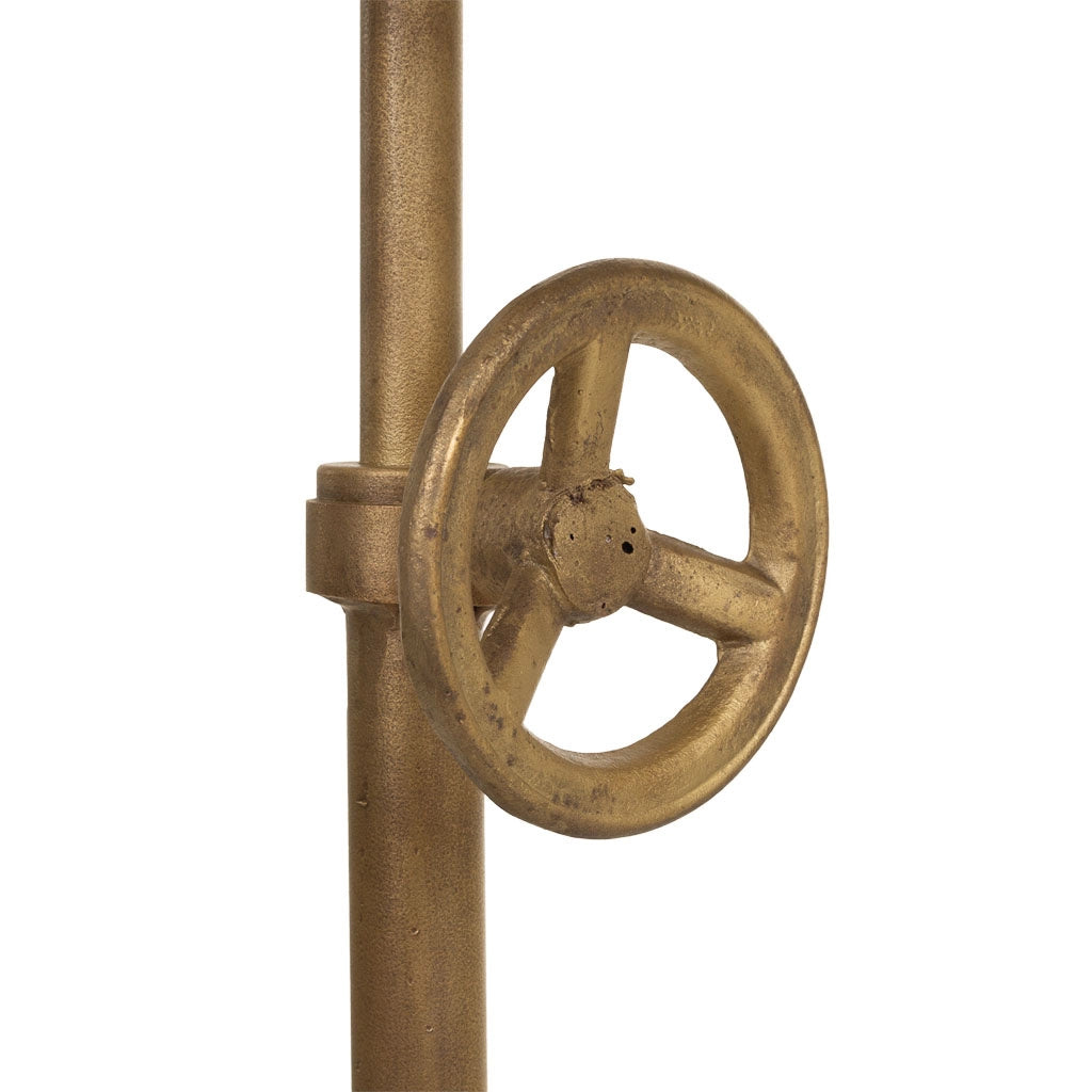 Lampada da terra in metallo color bronzo 60x20x176h