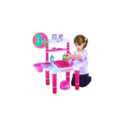 Trade Shop - Giocattoli Per Bambini Bagnetto Bath Tower Con Accessori Per Bambine -