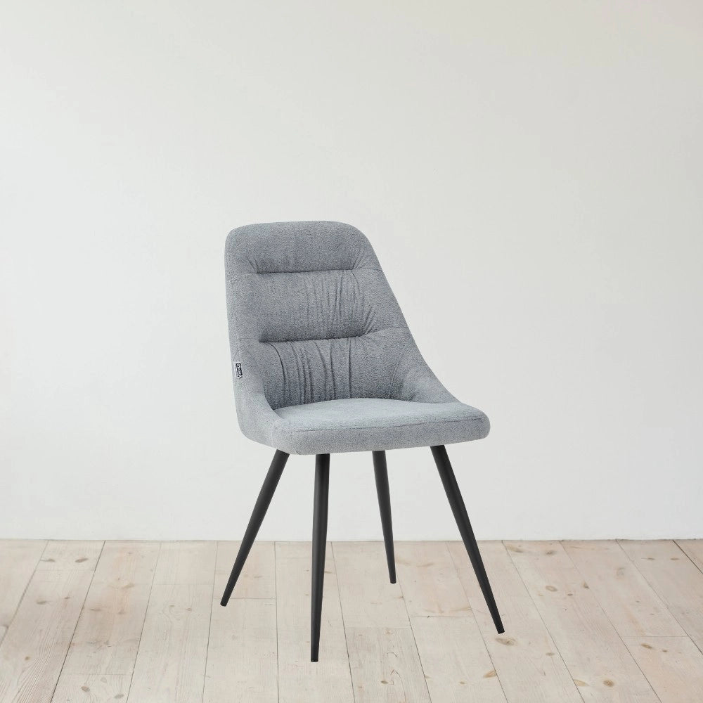Sedia imbottita grigio chiaro 48x58x85