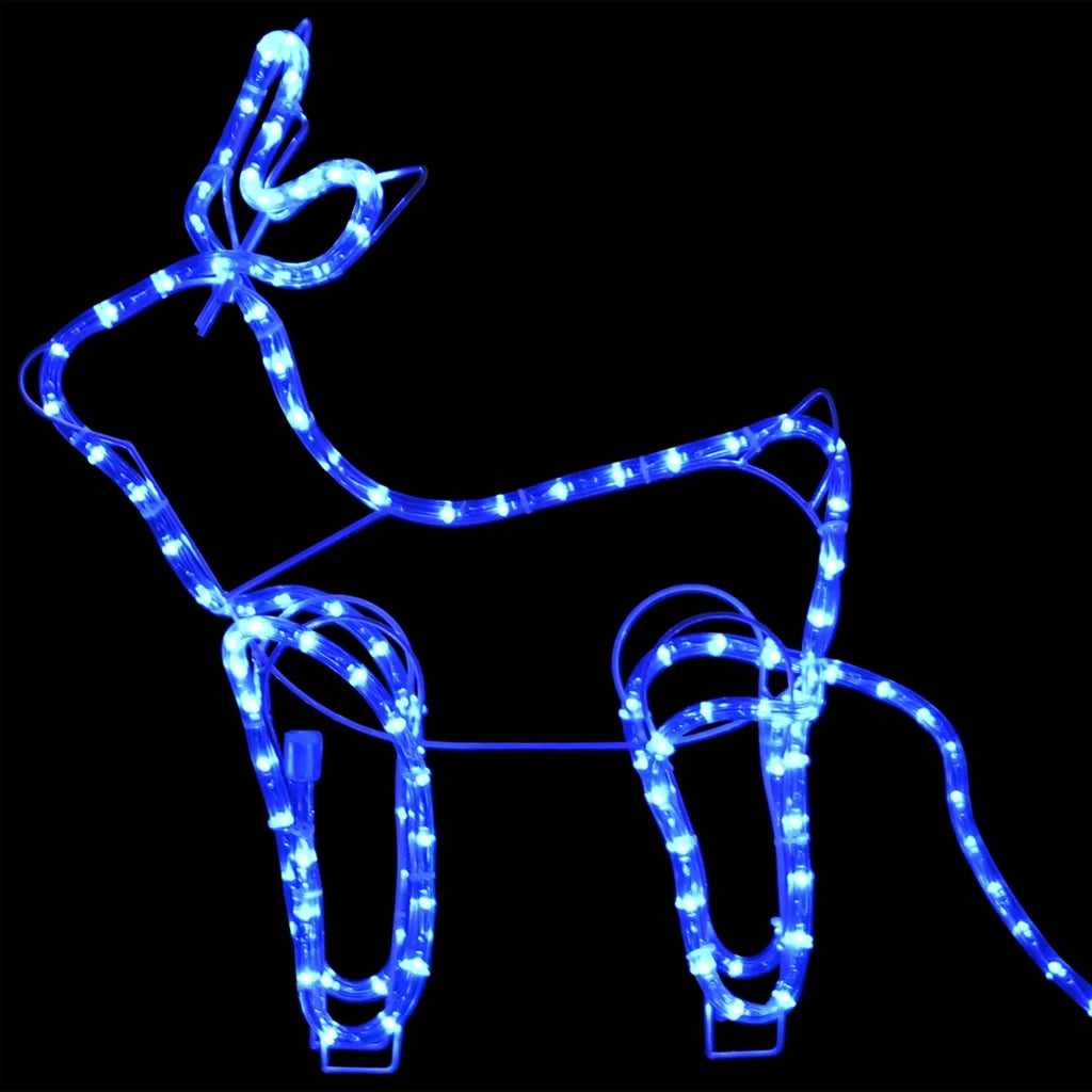 Renne e Slitta Decorazione Natalizia per Esterni 576 LED CFW4449932