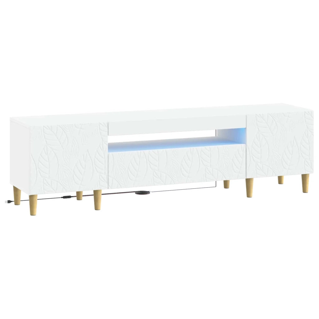 Mobile TV LED Bianco Legno ingegnerizzato 897125