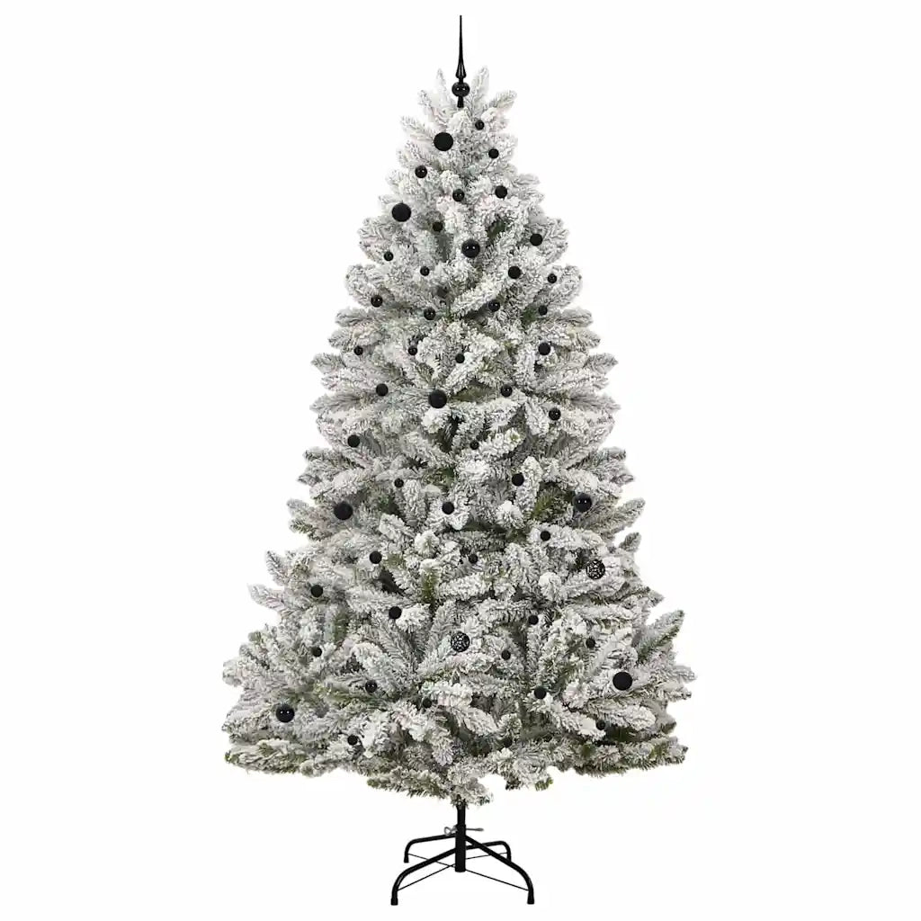 Albero di Natale artificiale con 300 LED Verde e Bianco 270 cm 3395776
