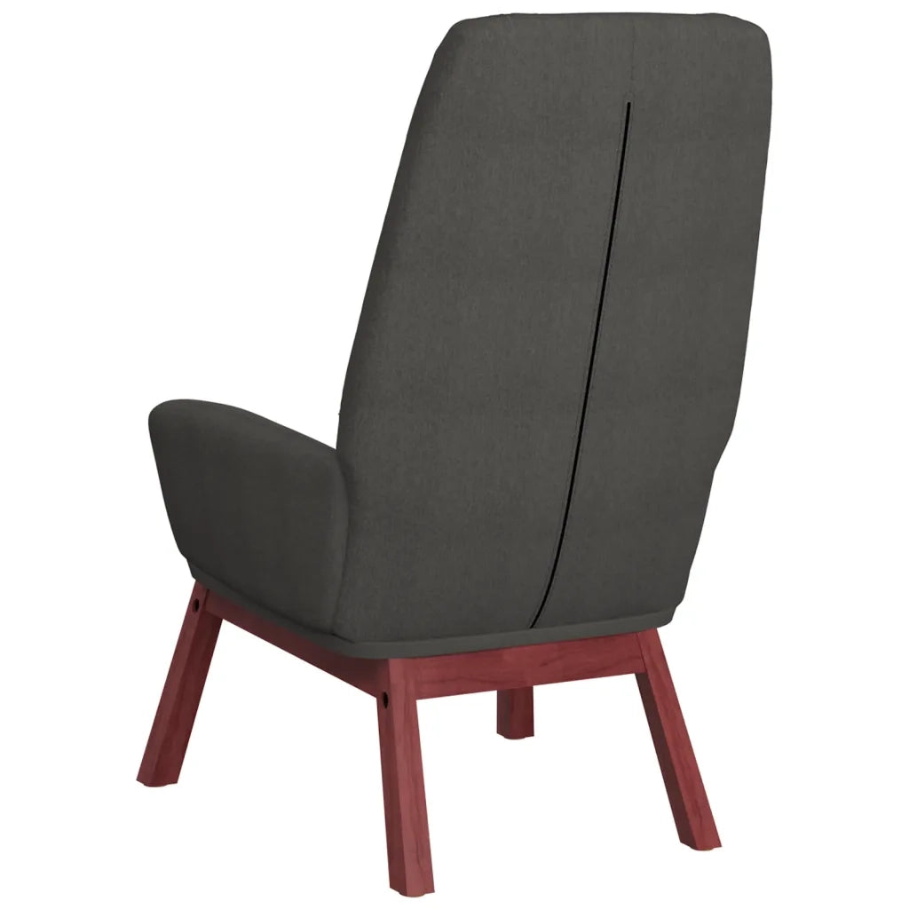 Poltrona | Sedia Relax Grigio Scuro in Tessuto