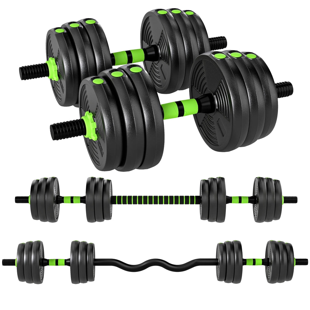 Set di manubri regolabili 20 kg ¨C Minimal ¨C verde
