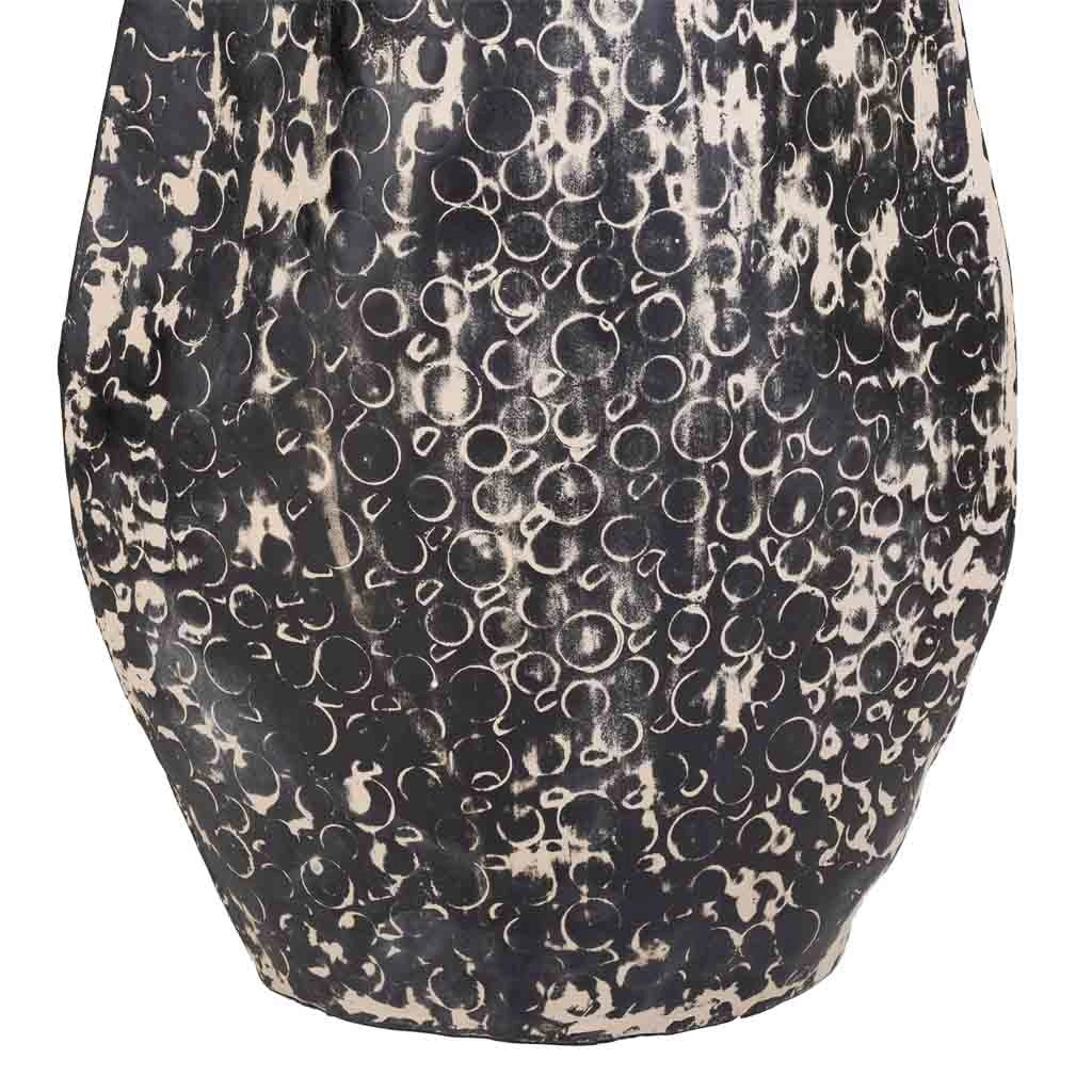 Vaso in metallo nero 26x09x58h