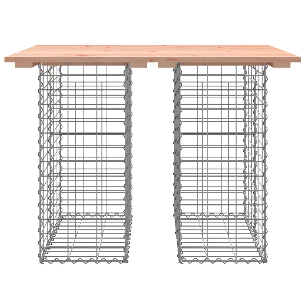 Tavolo da giardino in gabbione design 100x70x72 cm in legno massello Douglas 834363