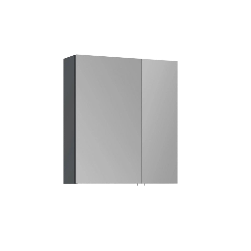 Mobile da bagno con specchio "Side 60" - 60 x 16 x 66 cm - Antracite opaco