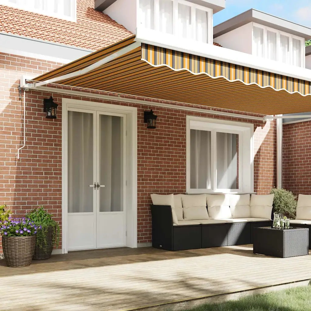 Tenda da Sole Multicolore 500 × 300 cm Poliestere e Alluminio 3331310