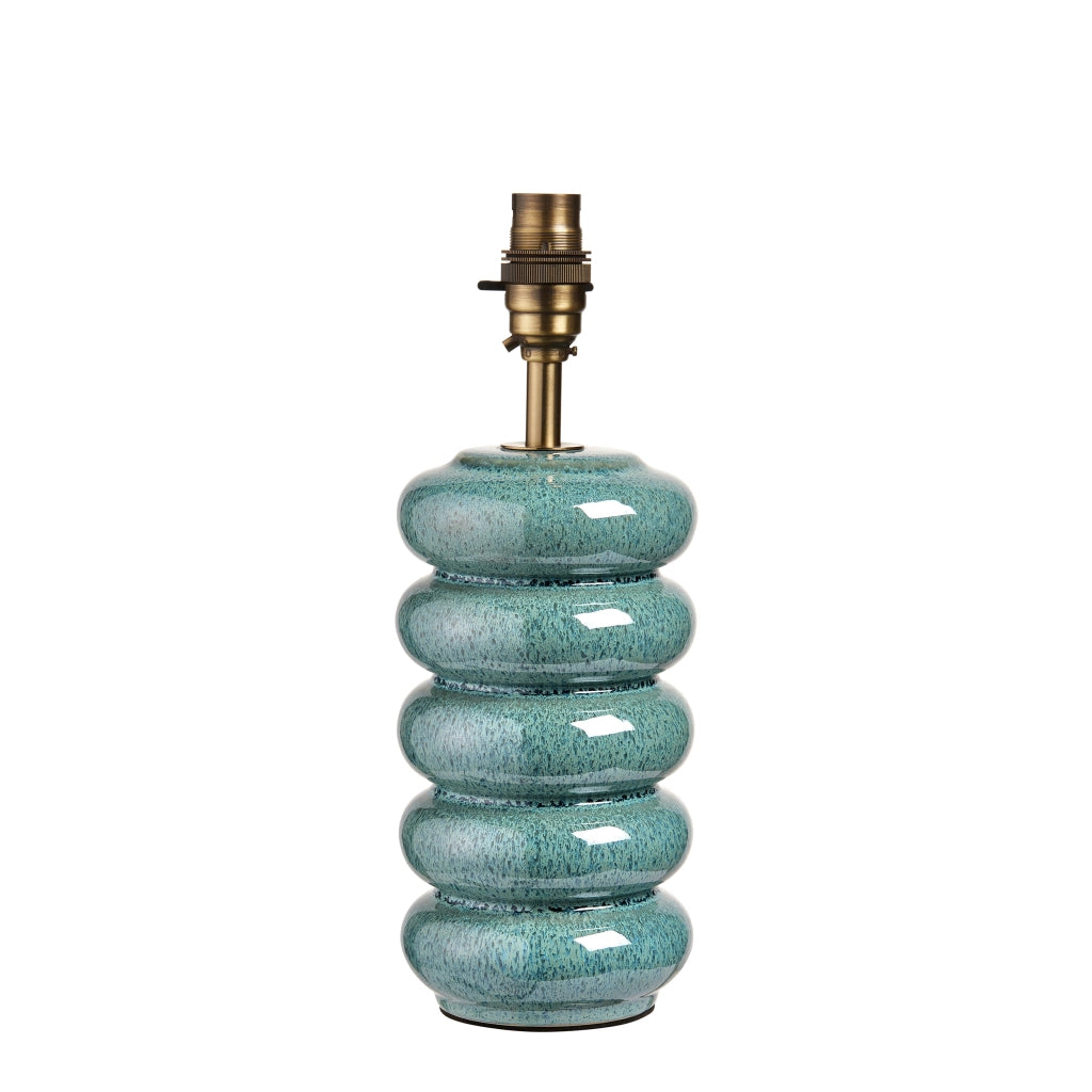 Base lampada tavolo Art Déco ceramica marina B22 Endon