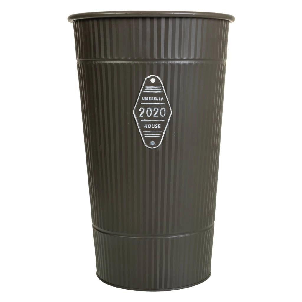 Vaso metallo grigio 25,5x40h b.18