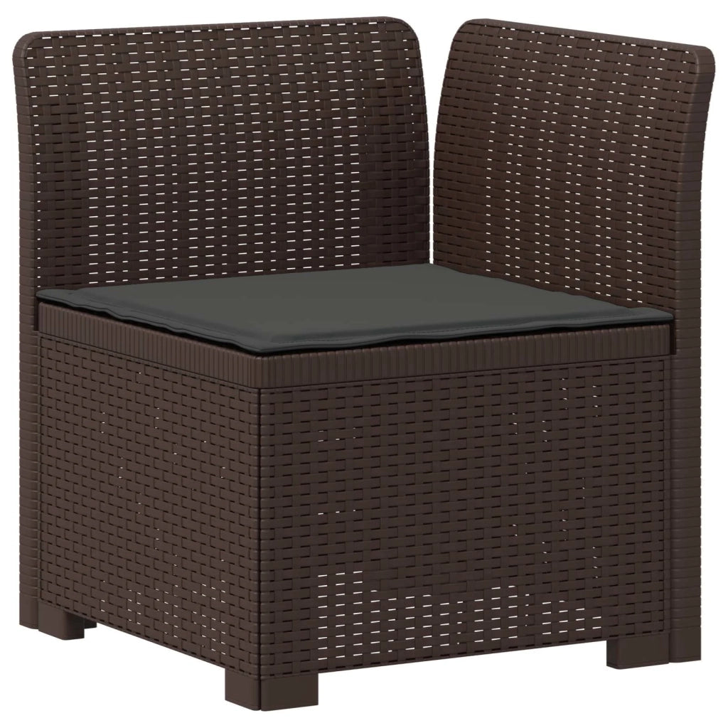 Divano da esterno-Divano da Giardino a 2 Posti con Cuscini Aspetto Rattan PP 111909