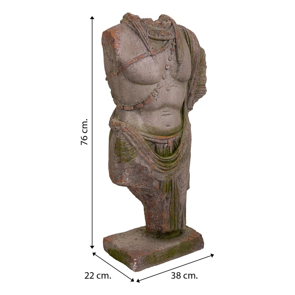 Busto decorativo in magnesio 38x22x76h