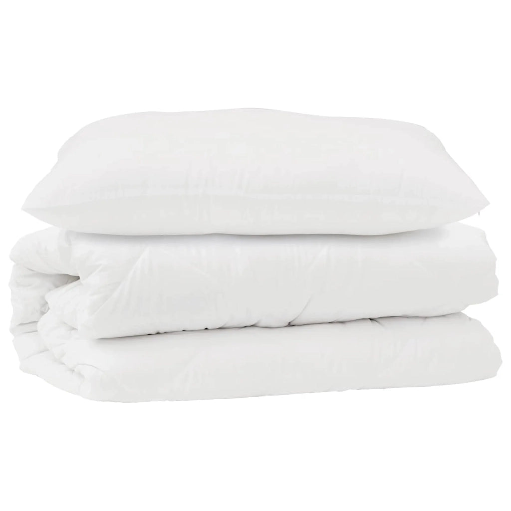 Set di Piumoni con cuscino 2 pz | Duvet Bianco Microfibra