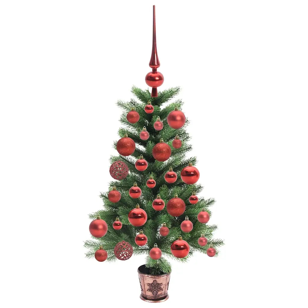 Albero di Natale con 150 LED con supporto Verde 65 cm PE 3396291
