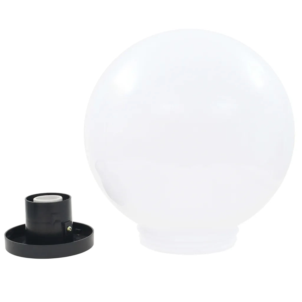 Set Lampade a LED Sferiche 2 pz 30 cm in PMMA 50656
