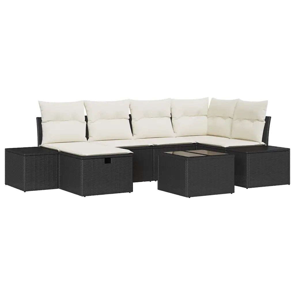Set di divani con cuscino 7 pcs polyrattan 3360718