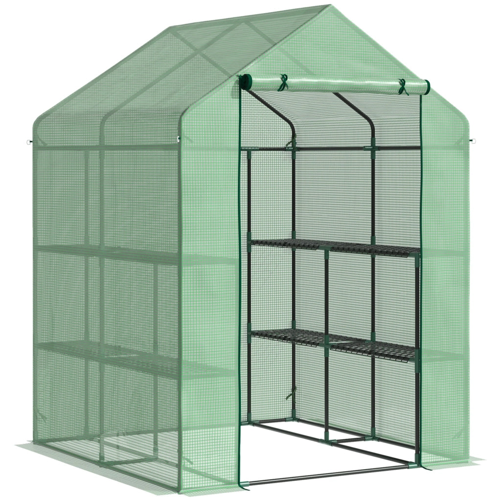 Serra da Giardino 2 Livelli 4 Ripiani ¨C Minimal ¨C Verde 143x138x190 cm