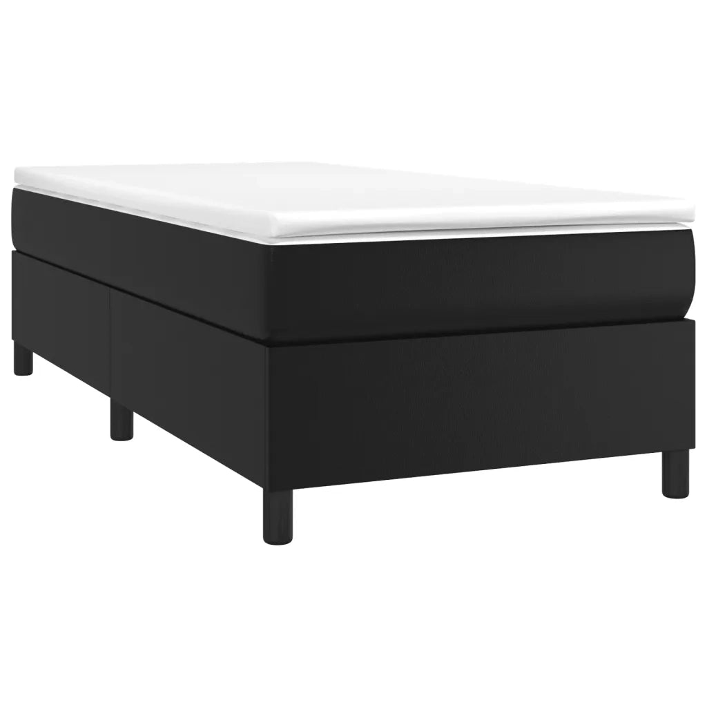 Struttura Letto a Rete a Molle Nero 90x190 cm in Similpelle 3121017