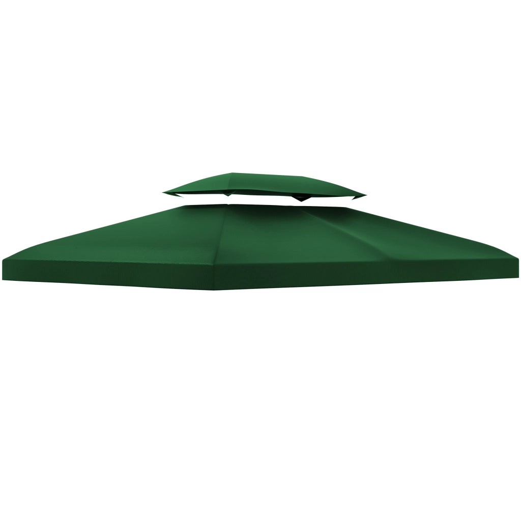 Gazebo 4x3 m 2 Livelli ¨C Minimal ¨C Verde Poliestere