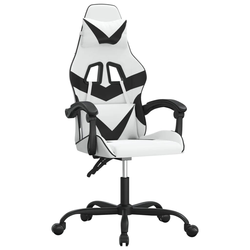 Sedia da Gaming Bianco e Nero in Similpelle 3143852