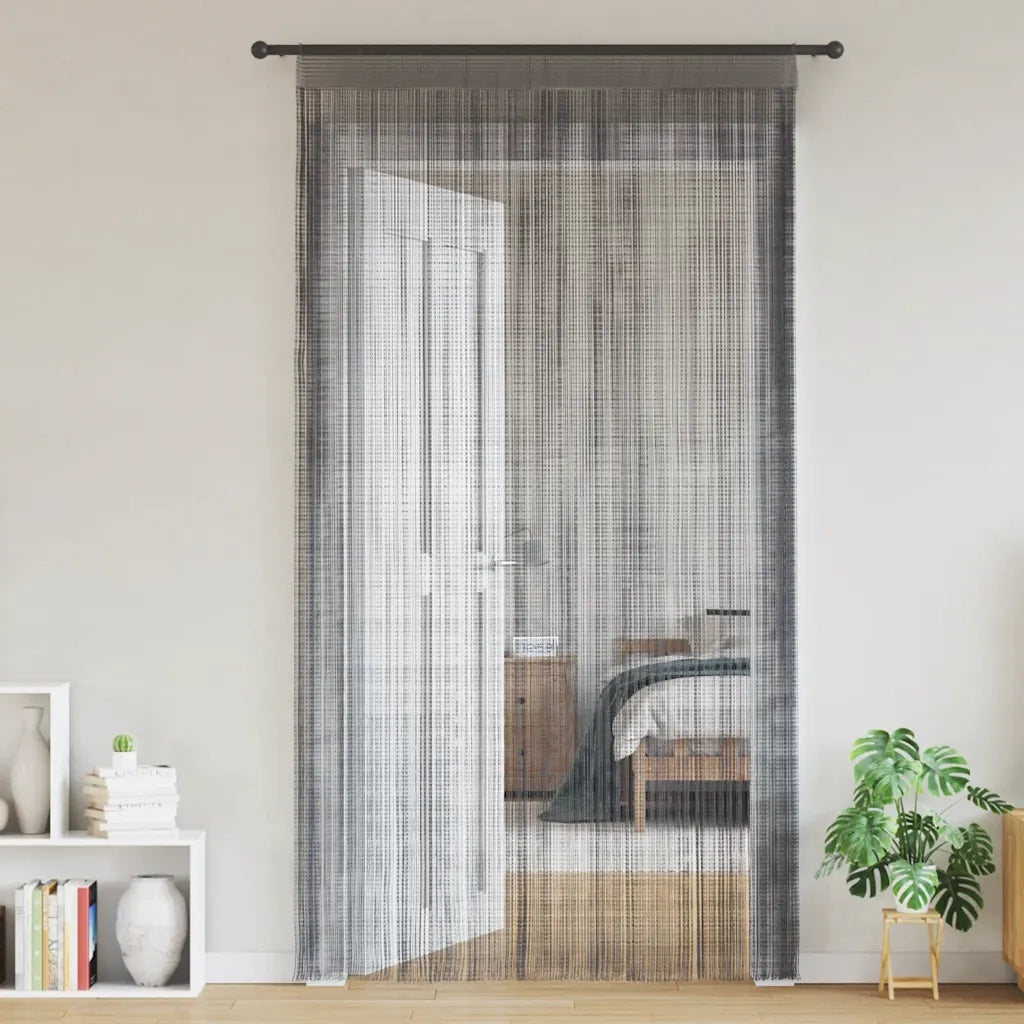 Tende a fili 2 pz Antracite 140x250 cm 4102052