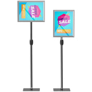 Cavalletto Espositore A3 Regolabile ¨C Minimal ¨C Acciaio e Alluminio, Argento