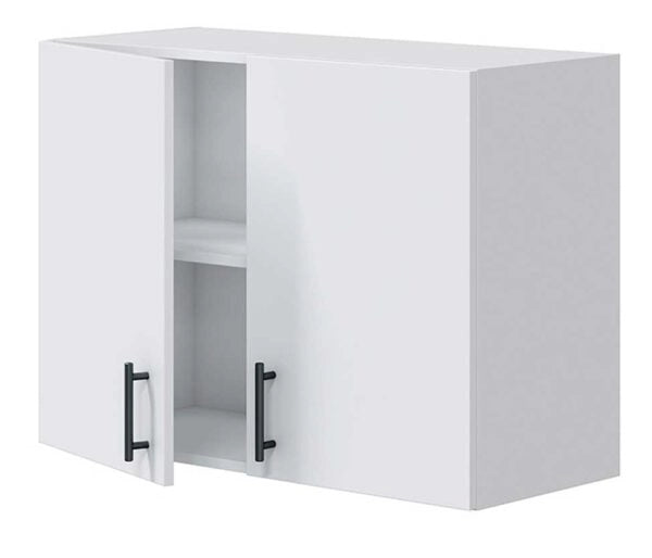 Mobile Pensile Kira 80 cm – 2 Ante, MDF, Bianco