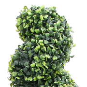 Pianta di Bosso Artificiale a Spirale con Vaso Verde 59 cm 336507