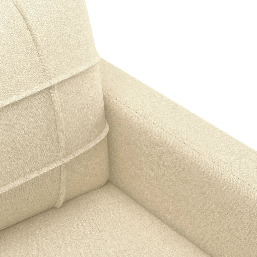 Divano a 2 Posti-Sofa 2 Posti Crema 120 cm in Tessuto 103627
