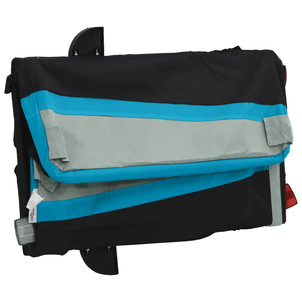 Rimorchio da Bici Nero e Blu 45 kg in Ferro CFW7919752