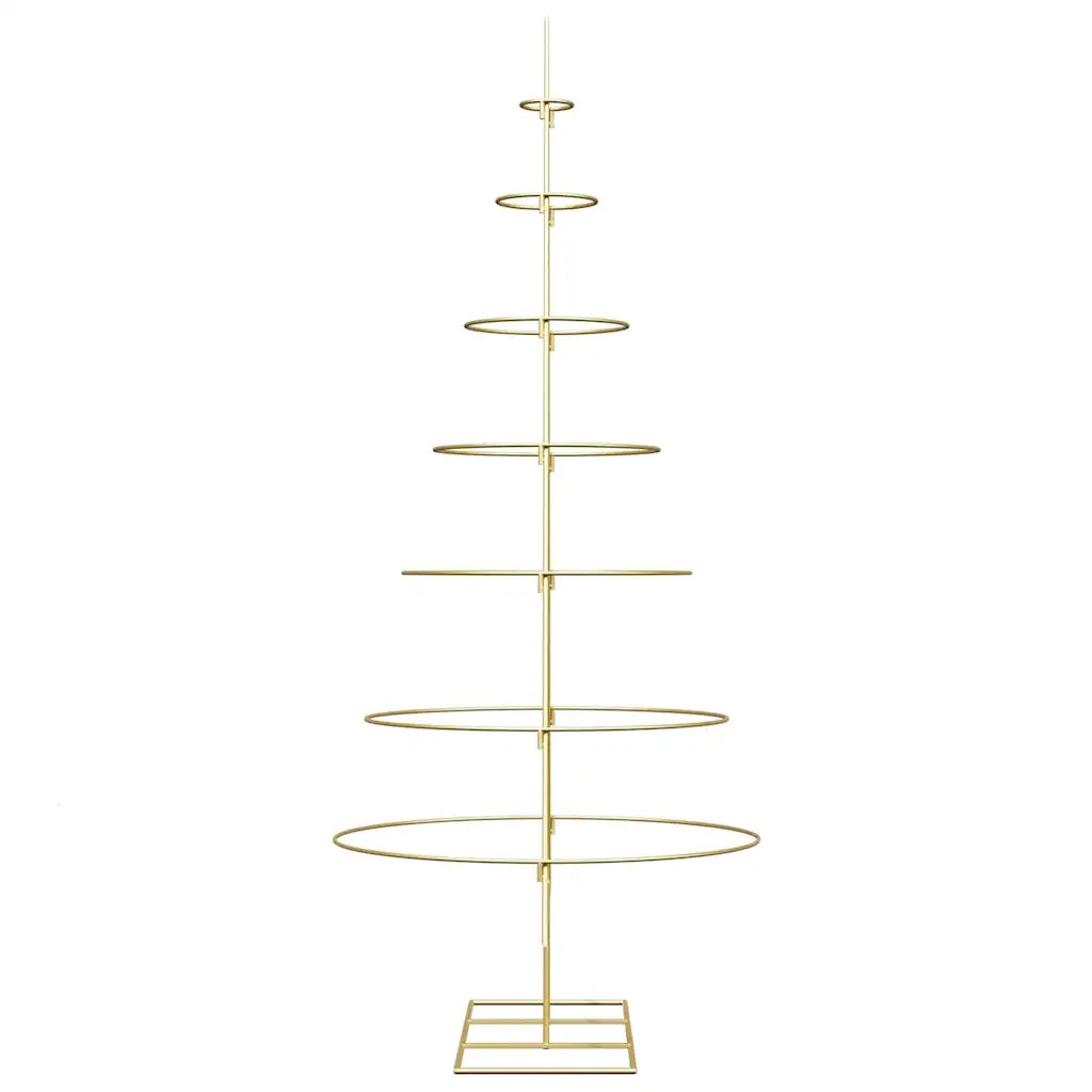Albero di Natale in metallo con supporto Oro 180 cm 42019155