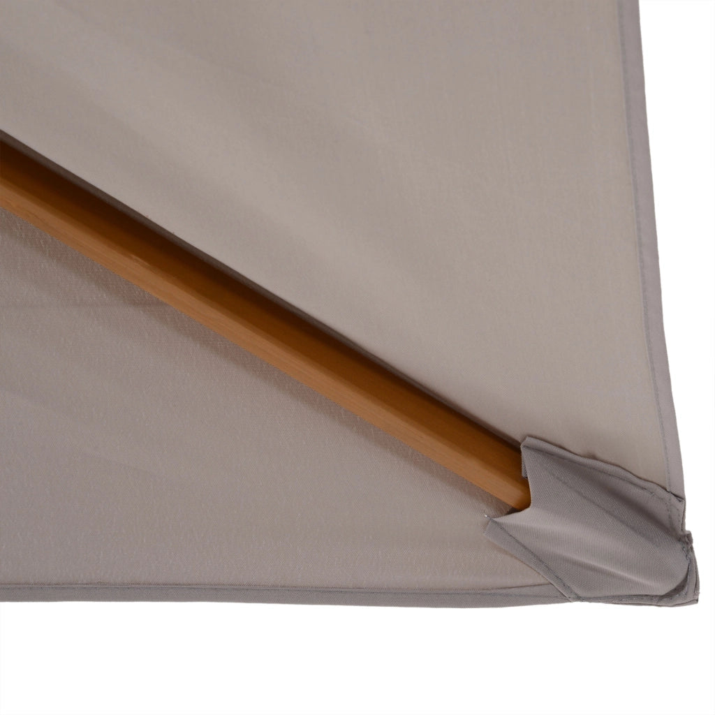 Ombrellone da Giardino ¨C Minimal ¨C Grigio Legno 2x3 m